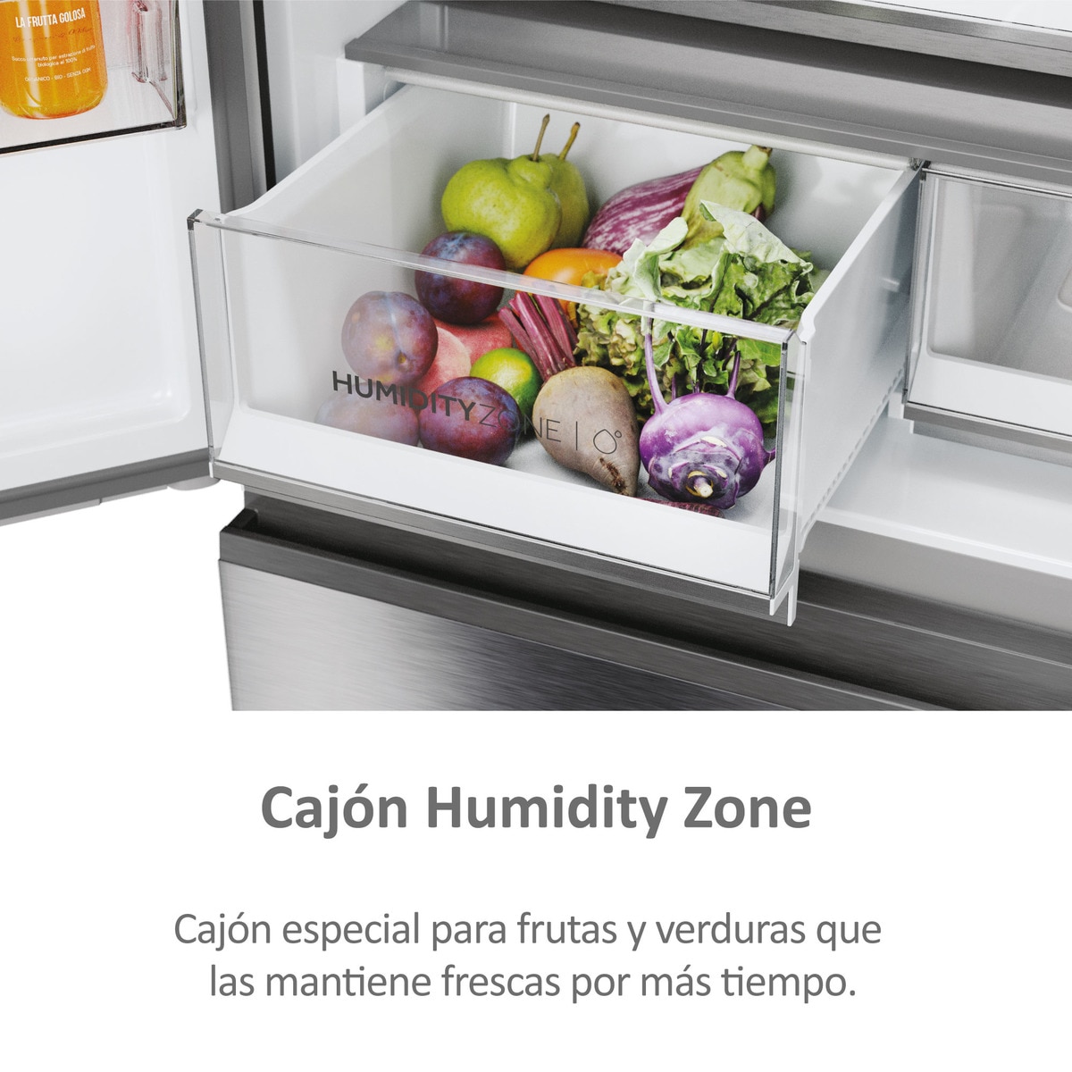 Frigorífico americano Haier Total No Frost MultiDoor FD 83 Series 7 - HFR7819ENGC Cristal inox-10