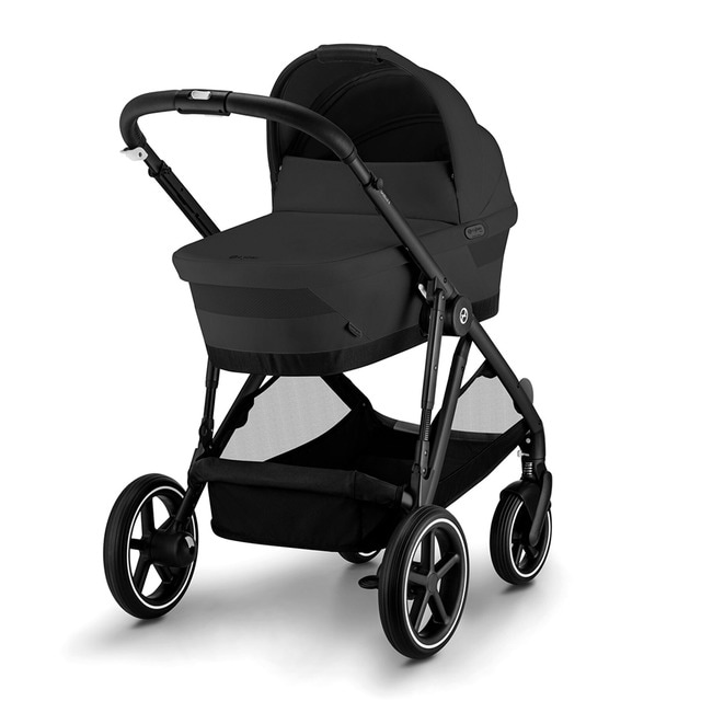 Imagen 0 de Carro de bebé gemelar Gazelle S con capazo en Moon Black.