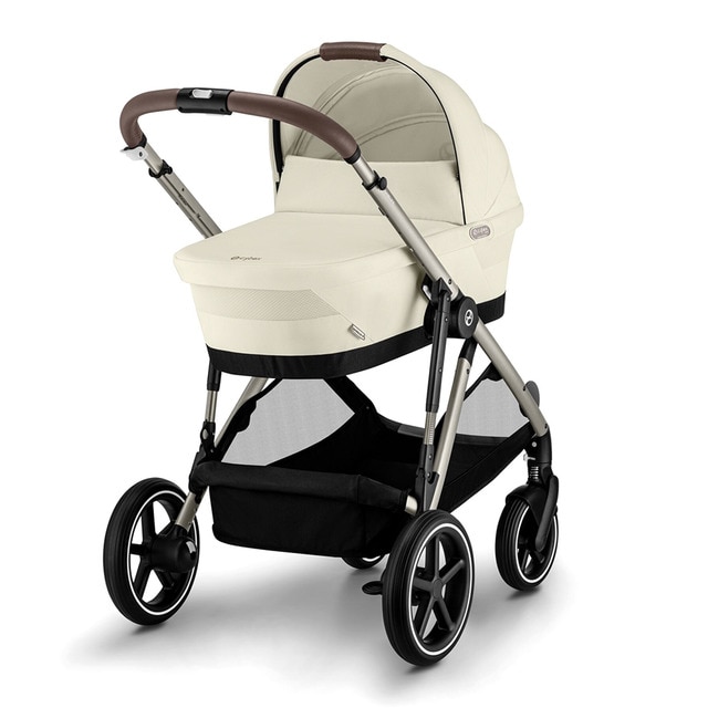 Imagen 0 de Carro de bebé gemelar Gazelle S con capazo en Seashell Beige.
