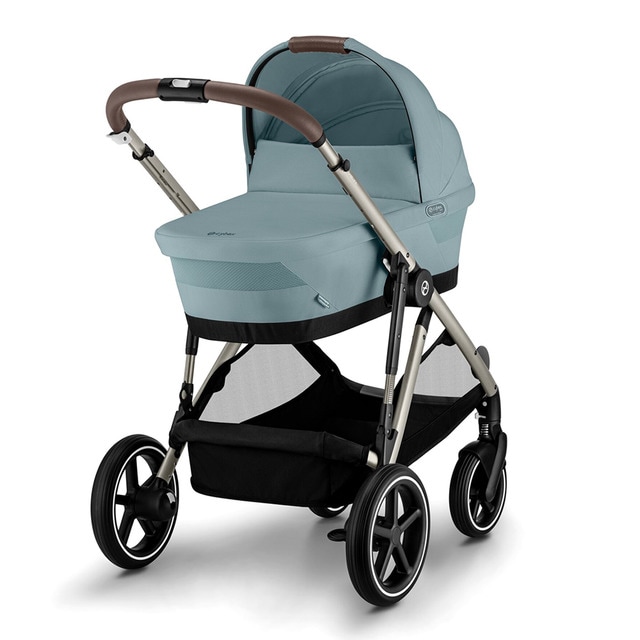 Imagen 0 de Carro de bebé gemelar Gazelle S con capazo en Stormy Blue.
