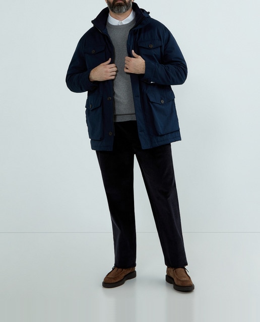 Imagen 0 de Parka de hombre lisa tallas grandes