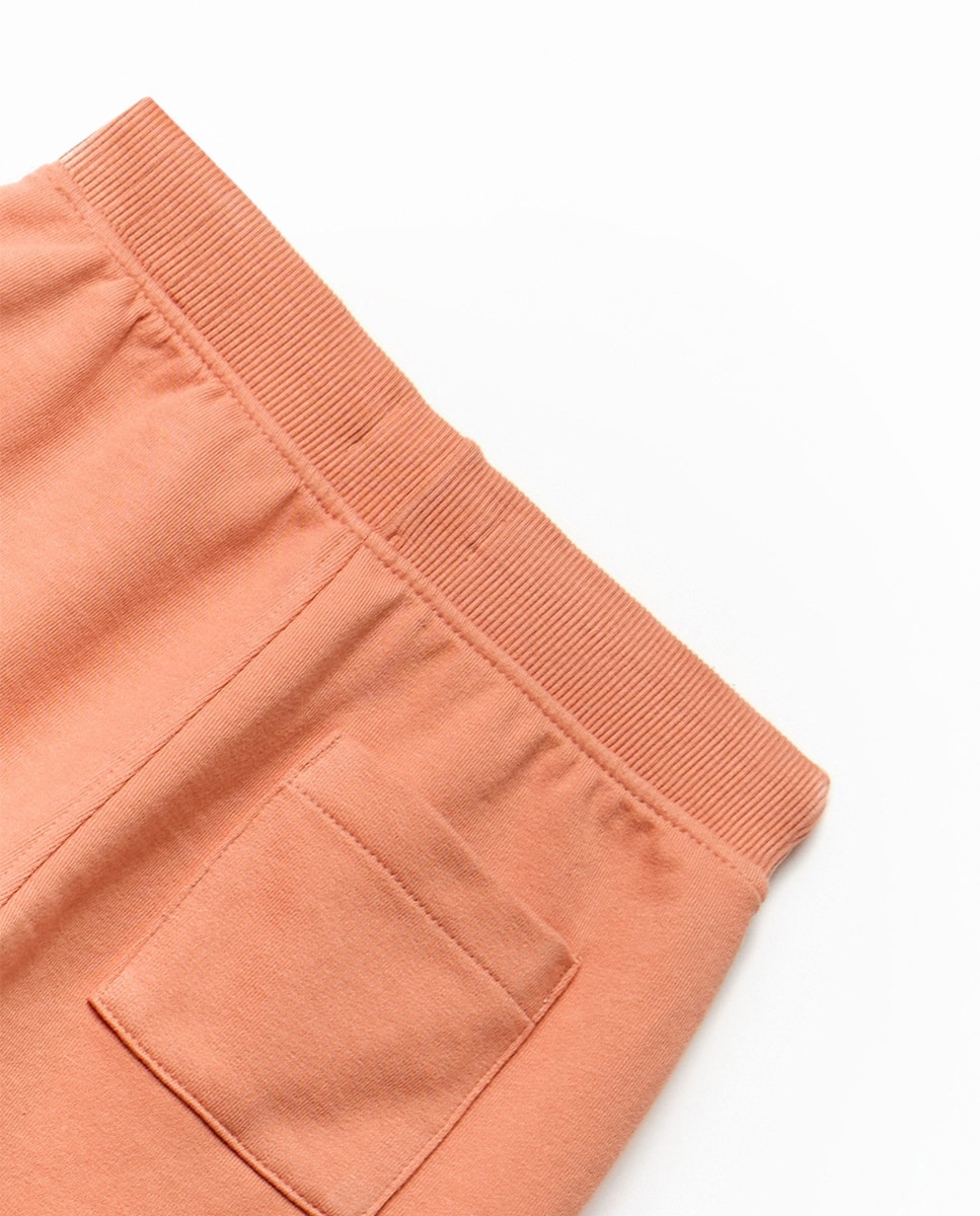 Bermudas Básicas Terry Laranja-4