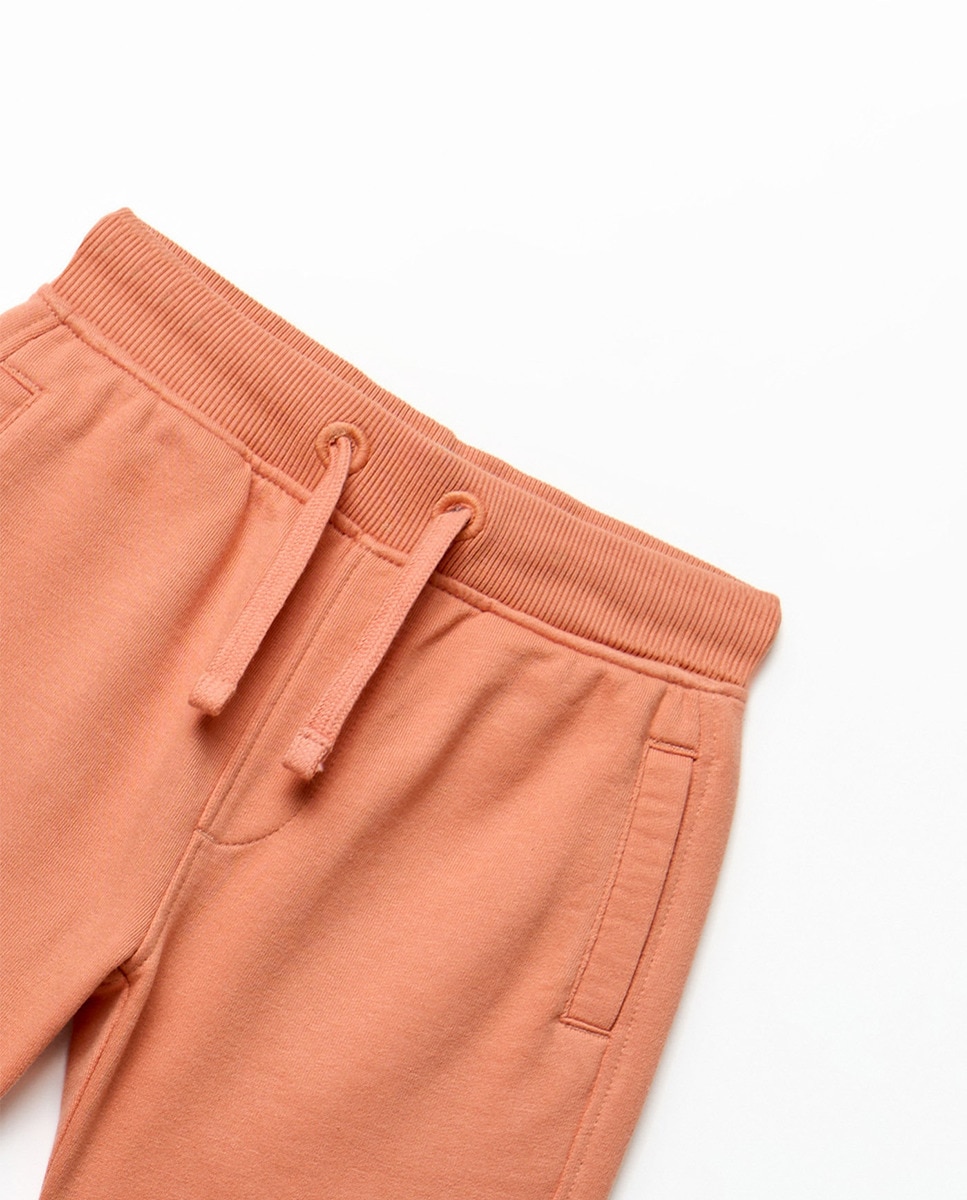 Bermudas Básicas Terry Laranja-2