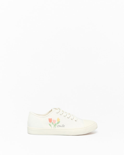 Imagen 0 de Zapatilla canvas flores