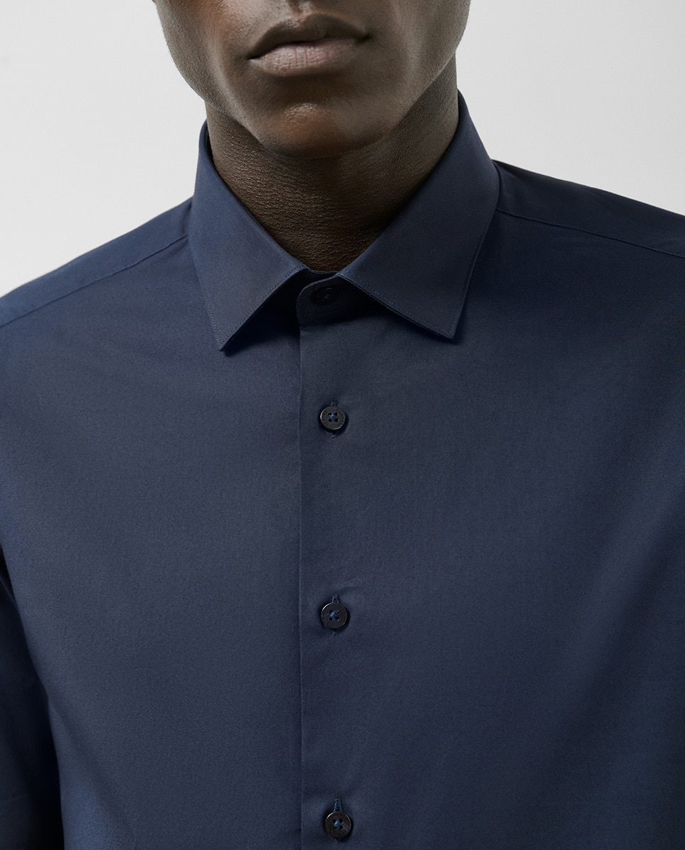 Camisa Formal Slim Fit Lisa Azul-marinho-3