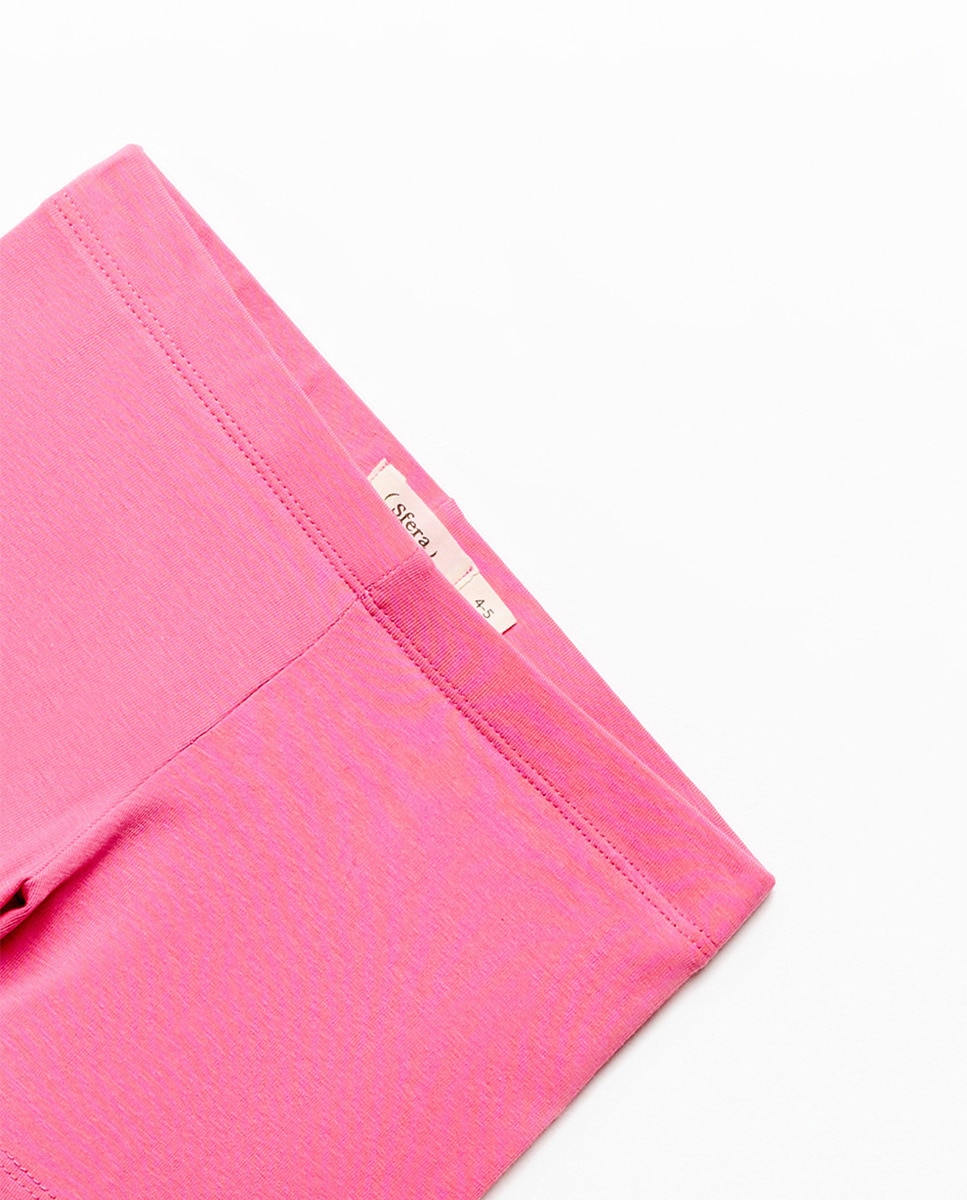 Calções Tipo Leggings Rosa-2