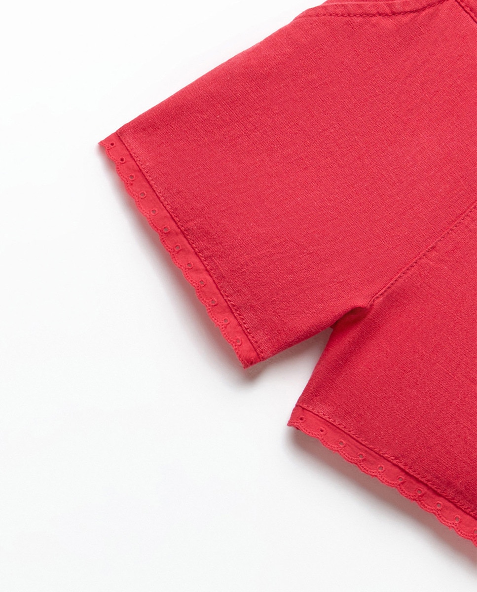 Calções Combinados Vermelho-5
