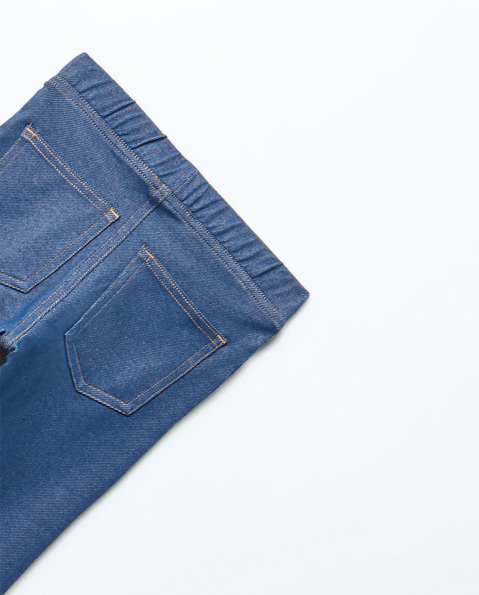 Leggings Denim Knit Azul-4