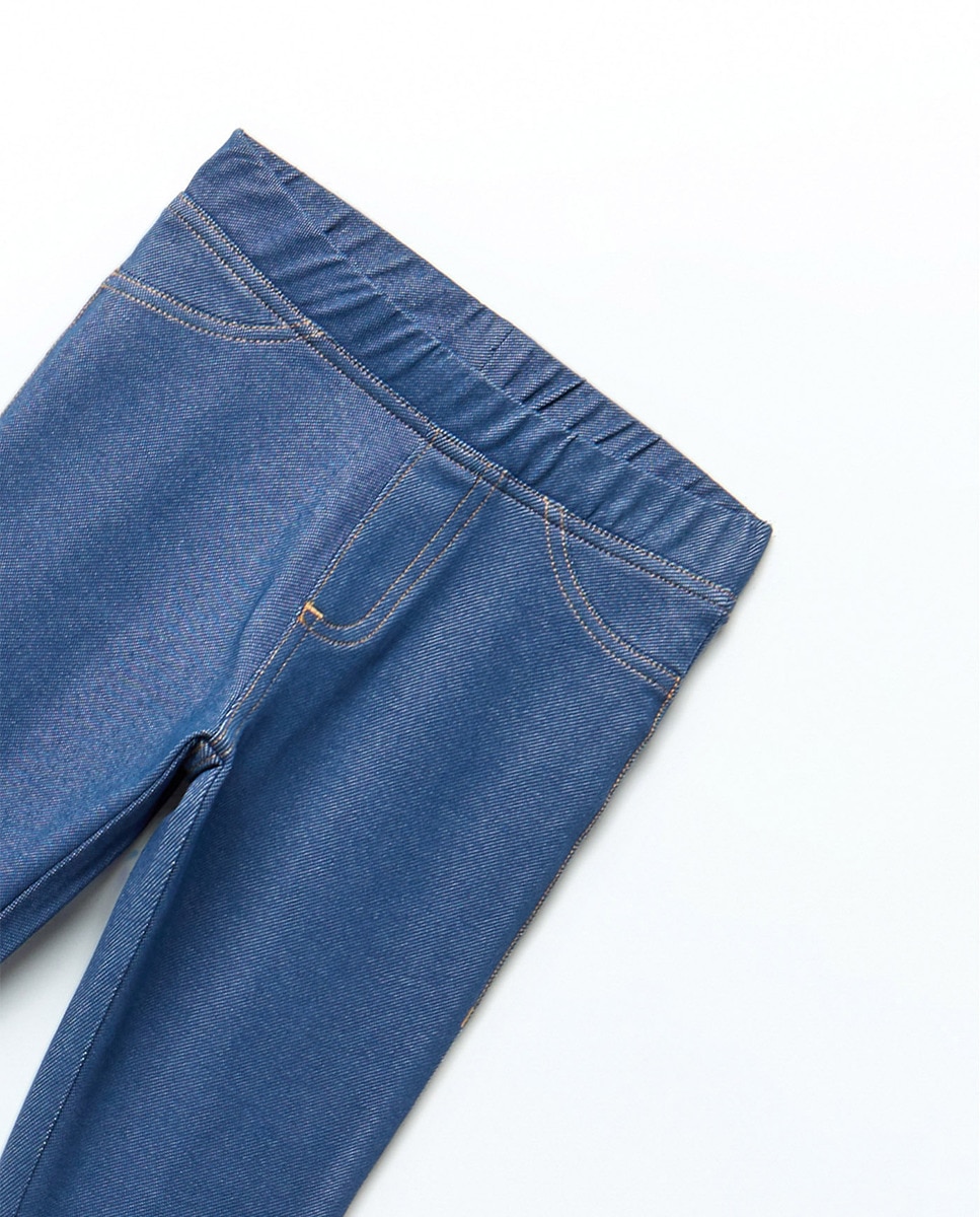 Leggings Denim Knit Azul-2