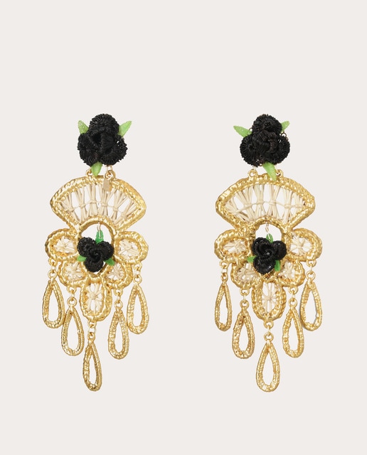 Imagen 0 de Pendientes Rosy Black