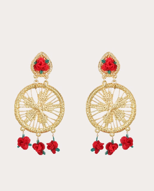 Imagen 0 de Pendientes Rose Garden Red