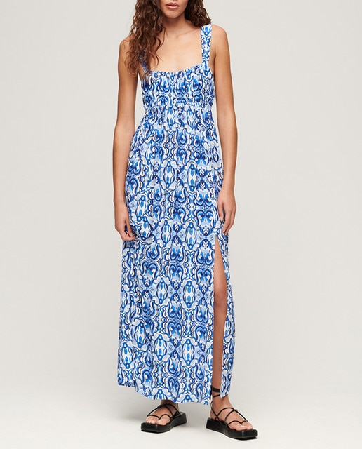 Imagen 0 de Vestido maxi con tiras de anudar en la espalda