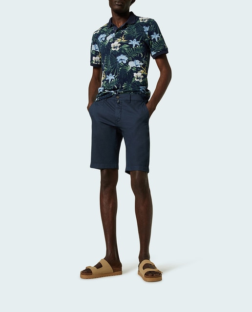 Imagen 0 de Bermuda sport de hombre Regular Fit lino goma cintura