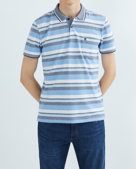 Imagen 0 de Polo pique rayas vigore de hombre