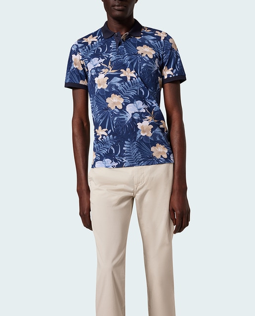 Imagen 0 de Polo pique flores de hombre