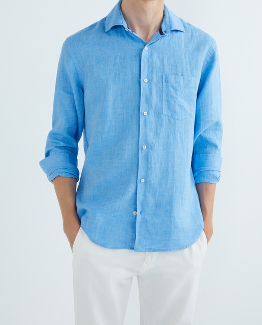 Imagen 0 de Camisa m/l lino de hombre