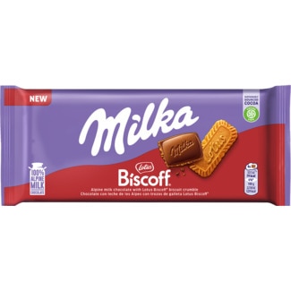 Chocolate Biscoff embalagem 90 g - Milka