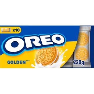 Bolachas com Recheio Golden Pack 10 unidades embalagem 22 g - Oreo
