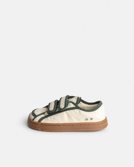 Imagen 0 de Zapatillas para niño/a en canvas de algodón y suela plana sin drop