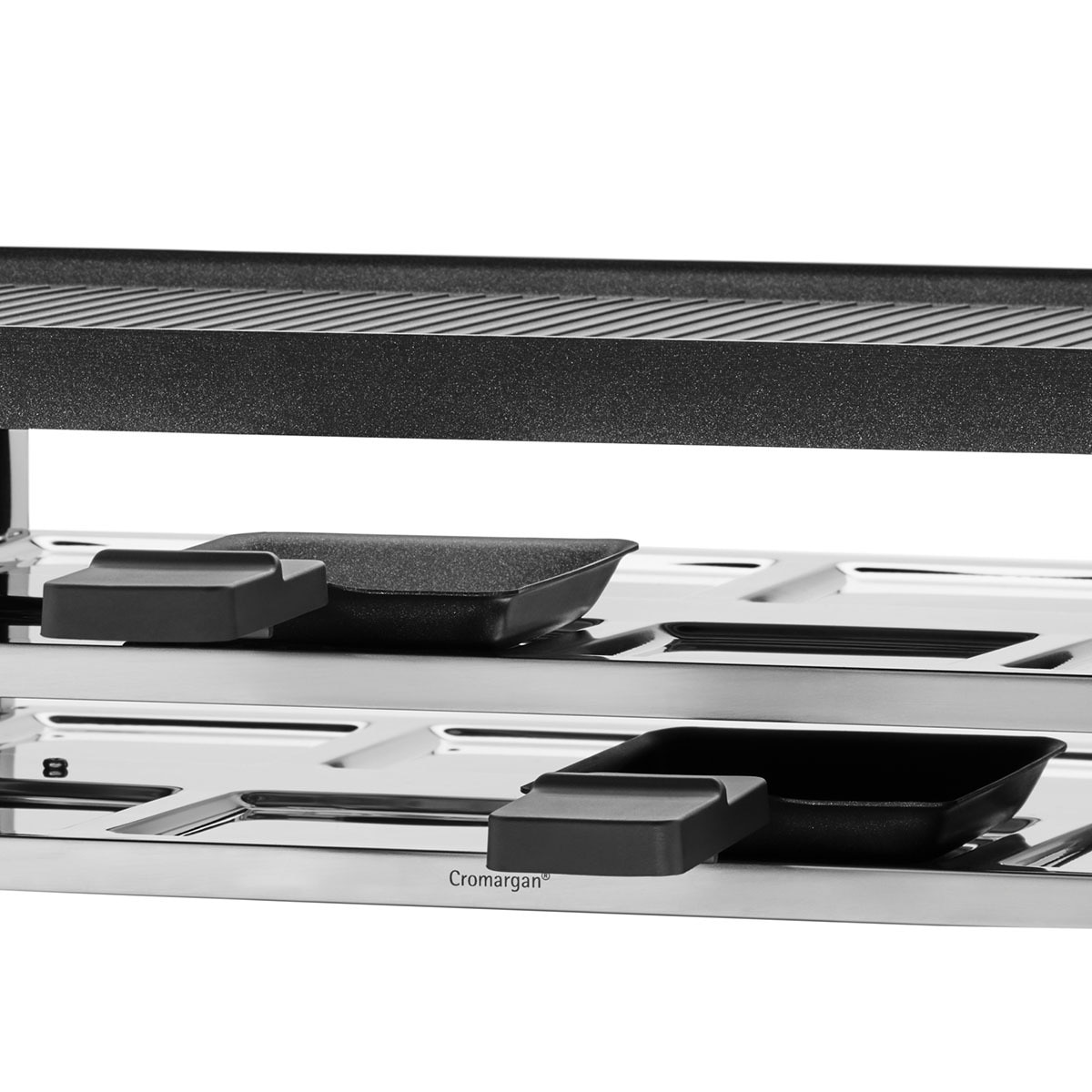 Raclette WMF Lono 3 en 1 Raclette, grill y crepera para 8 personas Negro / Gris-5