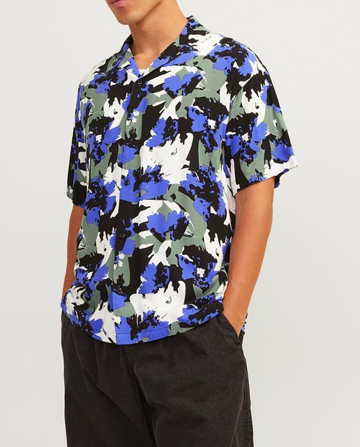 Imagen 0 de Camisa para caballero de mangas cortas estampada