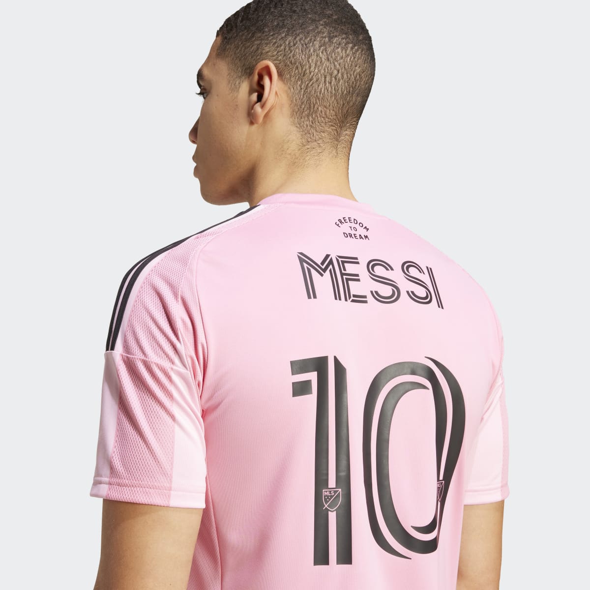 T-shirt de Homem 1.º Equipamento Inter Miami CF 2025 Messi Rosa-4