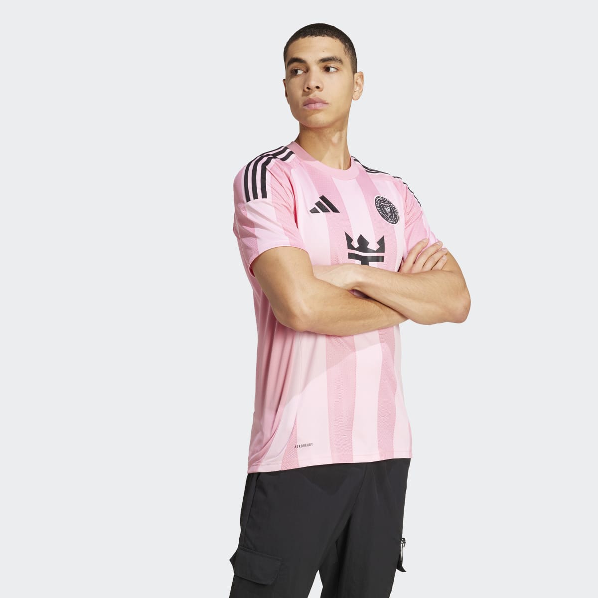 T-shirt de Homem 1.º Equipamento Inter Miami CF 2025 Messi Rosa-3