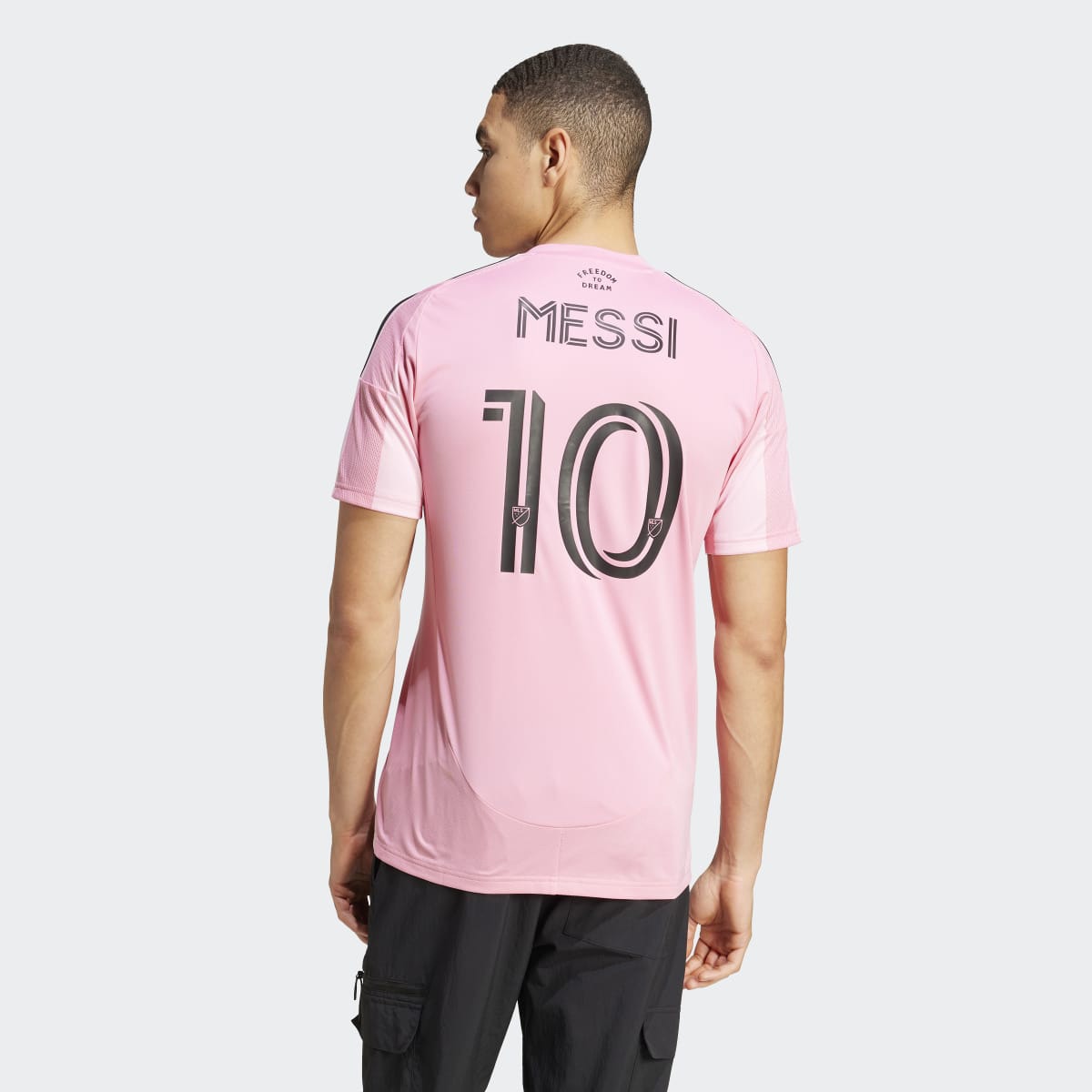 T-shirt de Homem 1.º Equipamento Inter Miami CF 2025 Messi Rosa-2