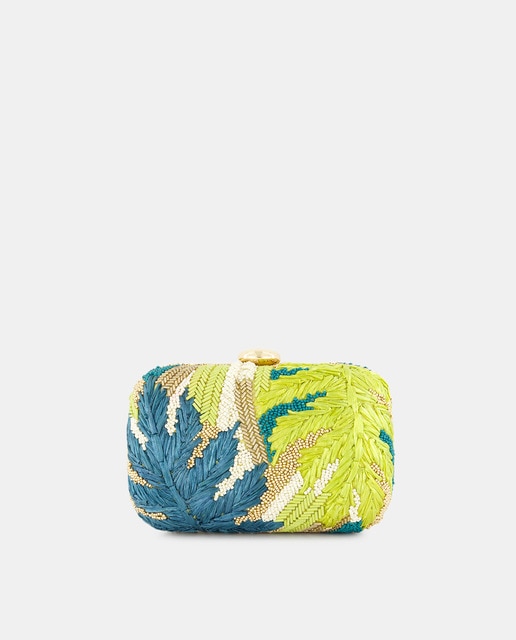 Imagen 0 de Bolso de fiesta bordado rafía