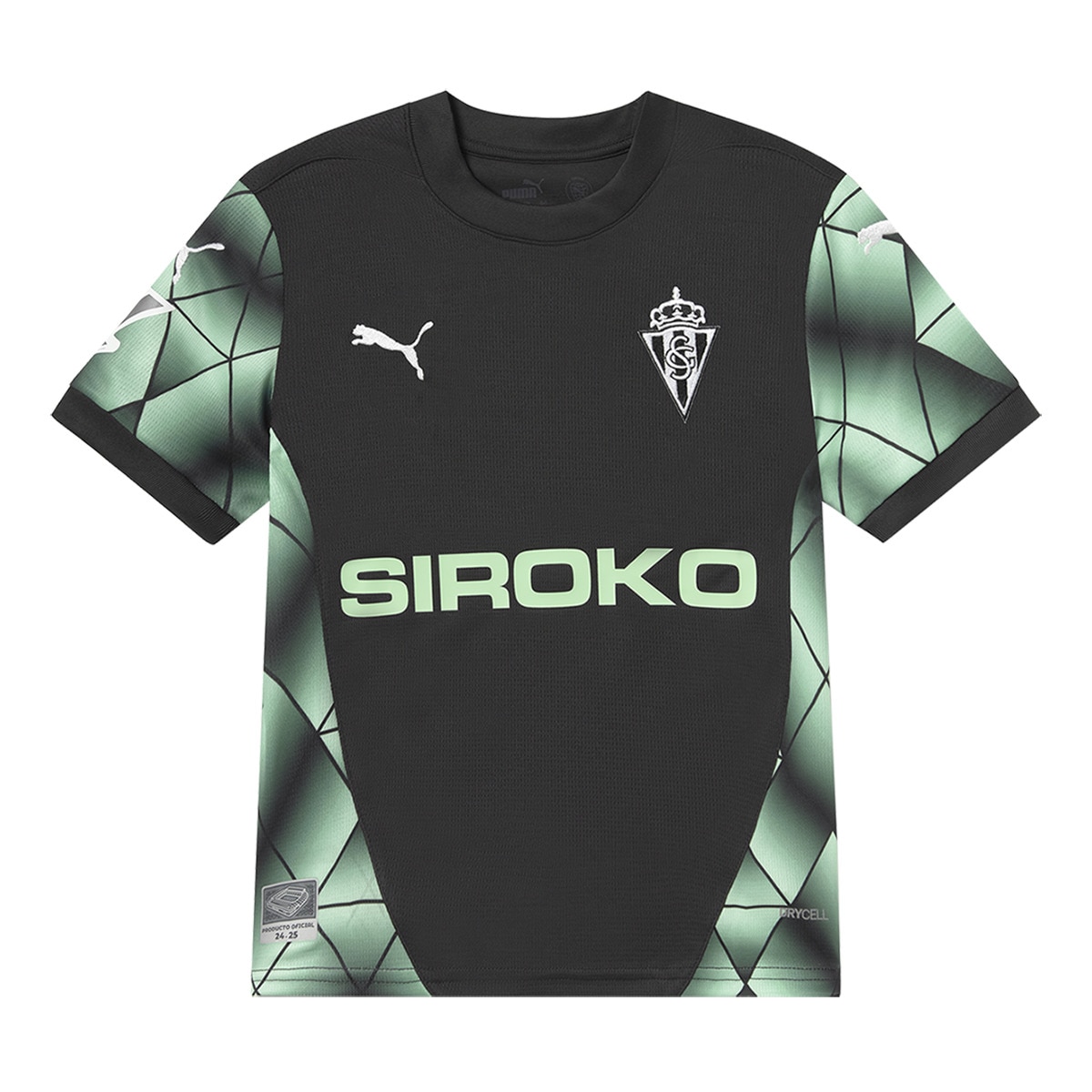 T-shirt de Criança 2.º Equipamento Sporting de Gijón 2024-2025 Azul-1