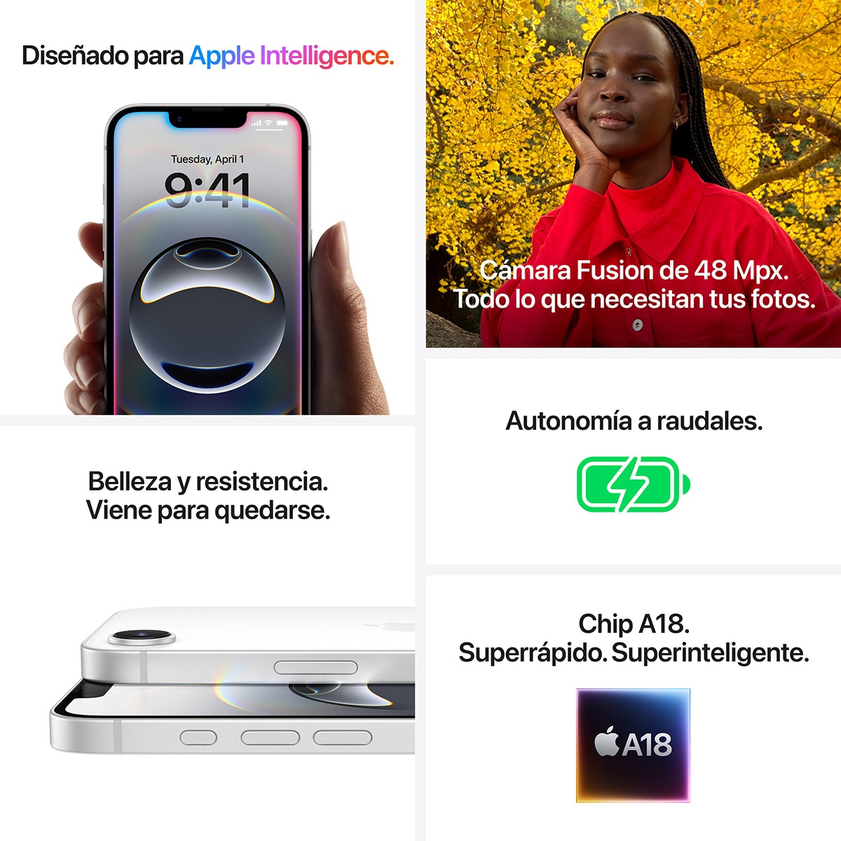Apple iPhone 16e móvil libre Negro-8