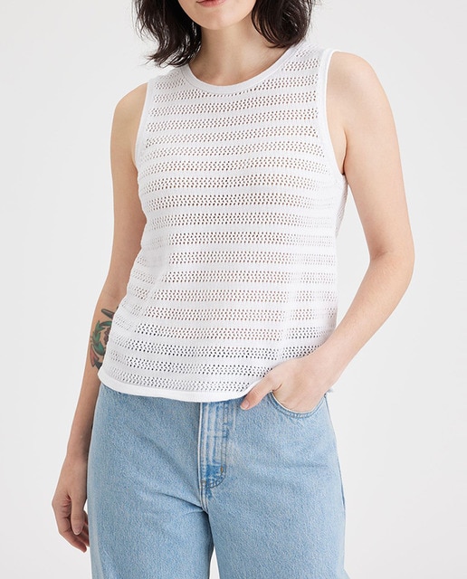 Imagen 0 de Camiseta de mujer cropped sin mangas