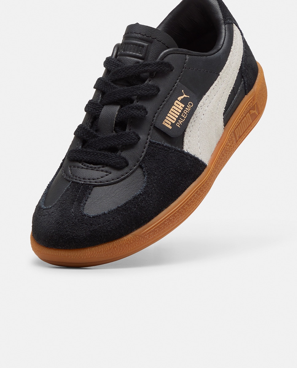 Sapatilhas Casual de Criança Palermo Lth PS Preto-4