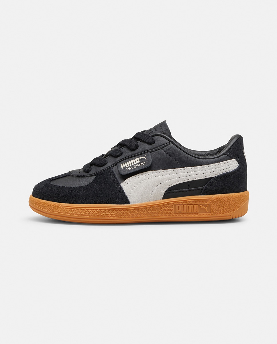 Sapatilhas Casual de Criança Palermo Lth PS Preto-2