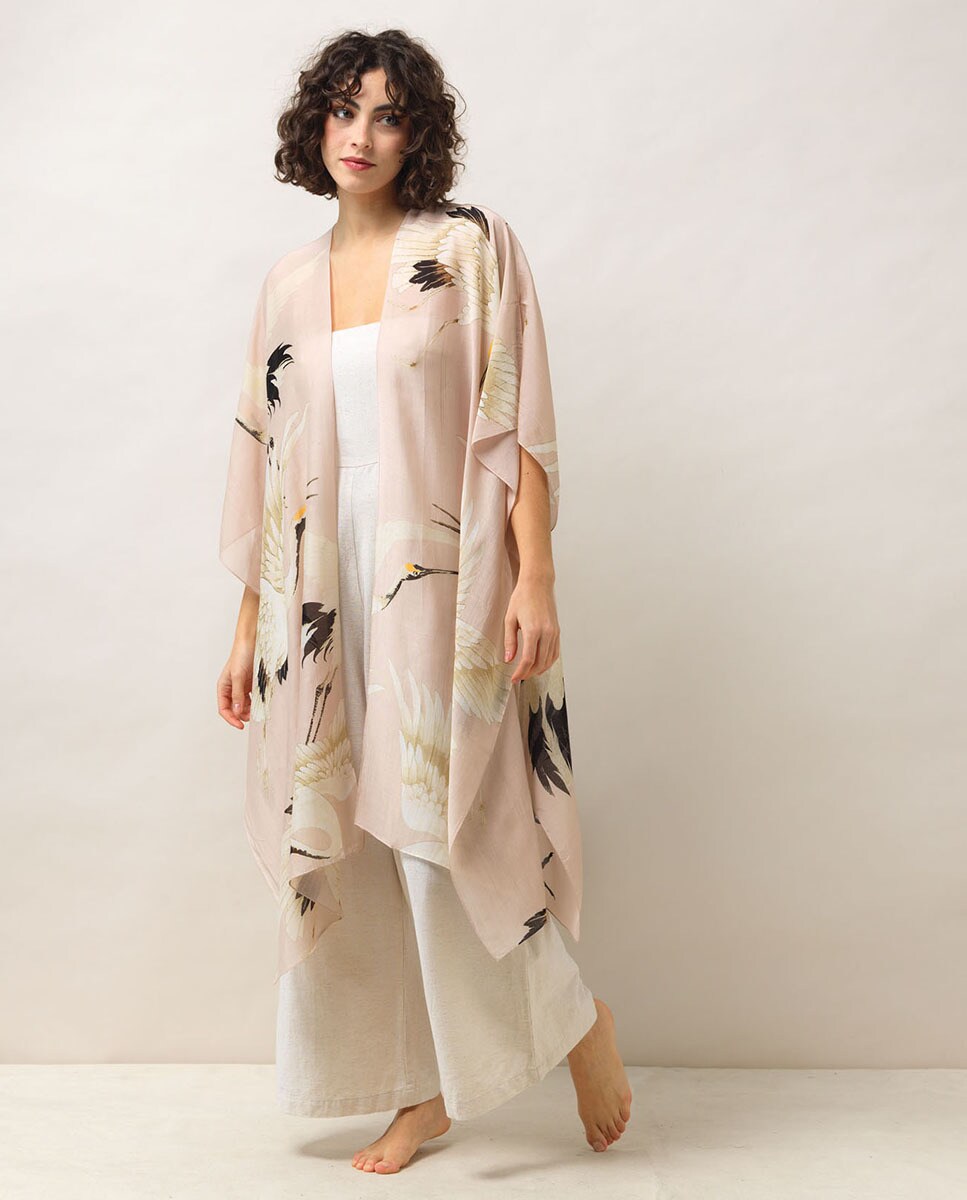 Kimono Cegonha Rosa-2
