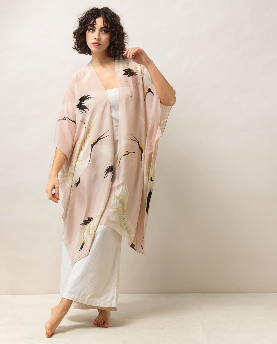 Kimono Cegonha Rosa-5
