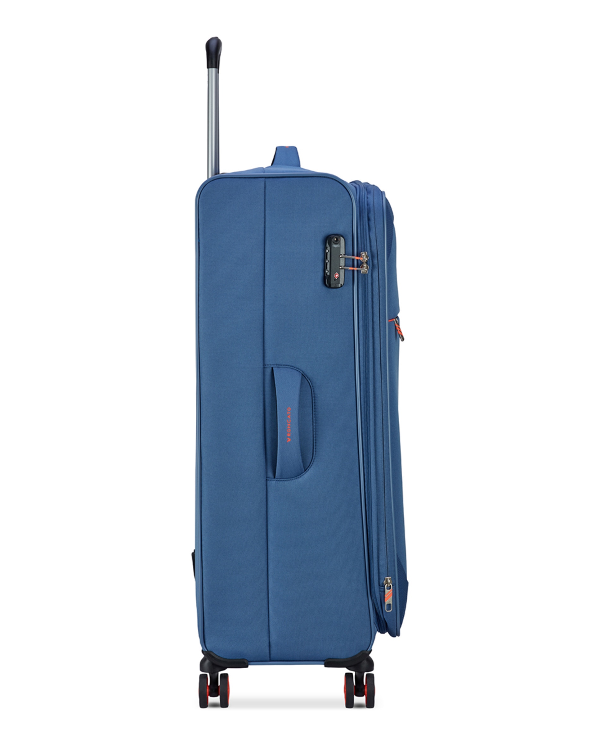 Trolley Grande Smile 2.0 DLX Flexível Expansível com Capacidade até 96 L Azul-claro-4