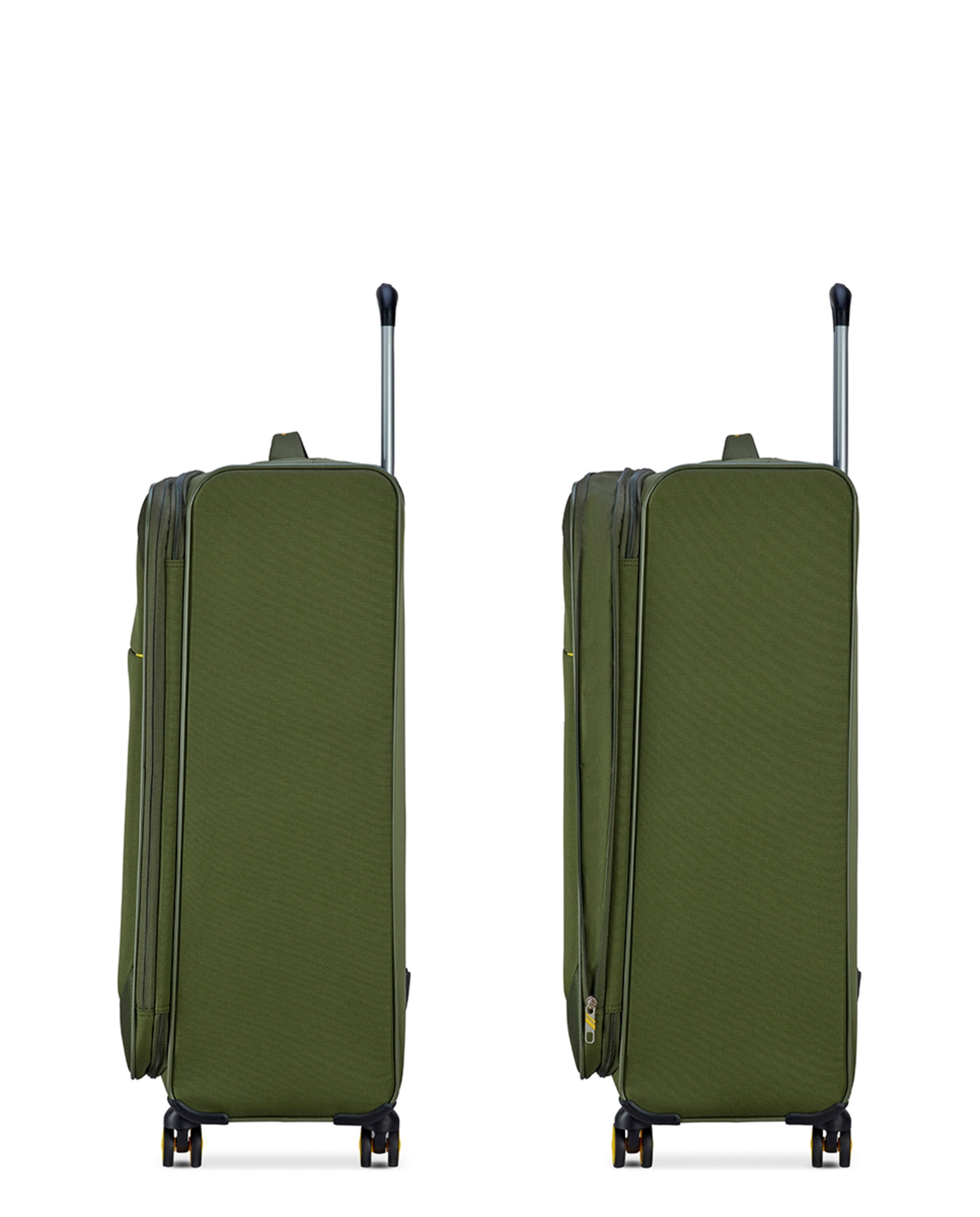Trolley Grande Smile 2.0 DLX Flexível Expansível com Capacidade até 96 L Verde-militar-5