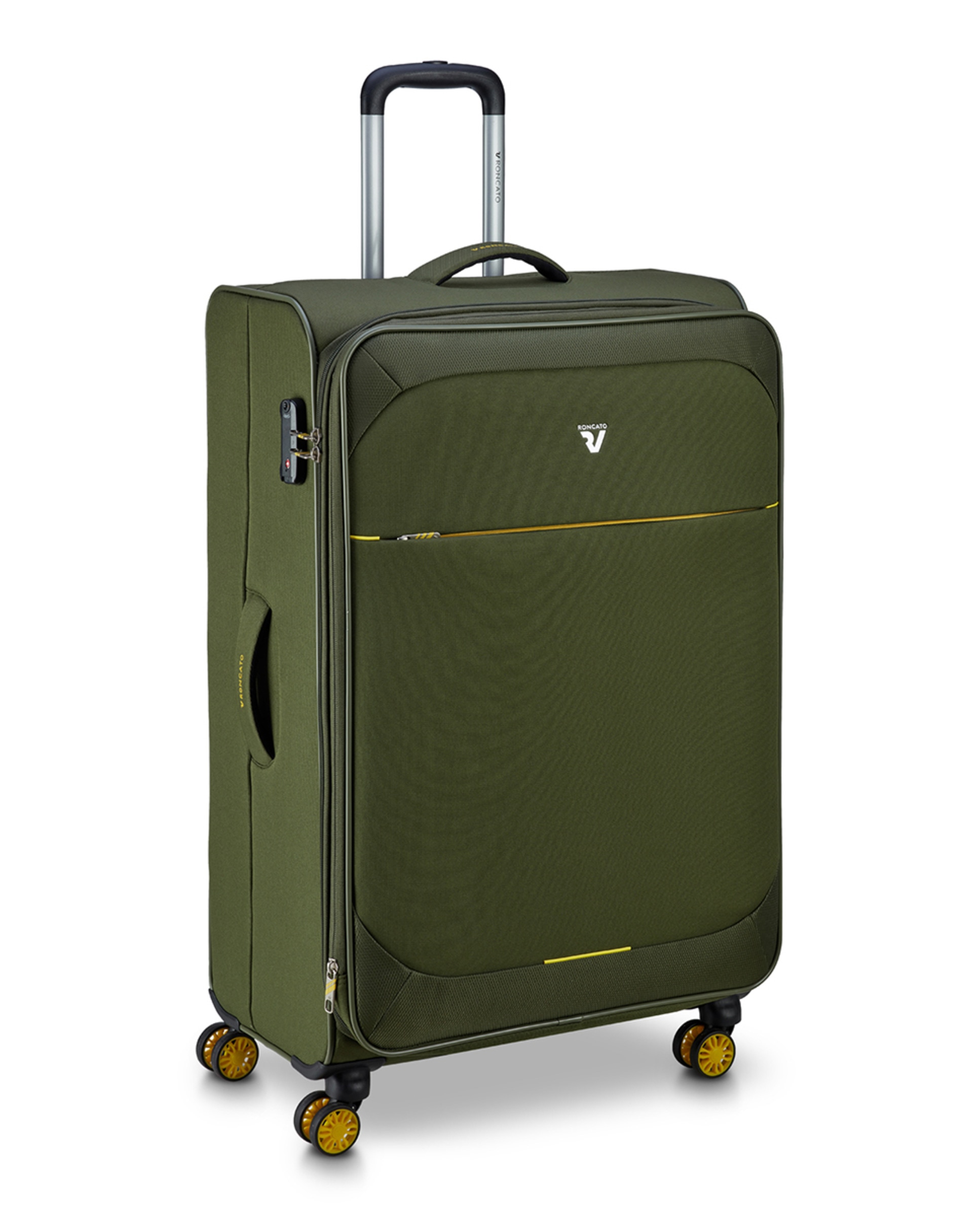 Trolley Grande Smile 2.0 DLX Flexível Expansível com Capacidade até 96 L Verde-militar-9