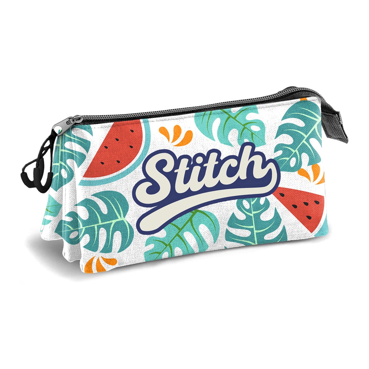 Estuche portatodo triple Lilo y Stitch frog Disney Karactermania blanco Blanco-2
