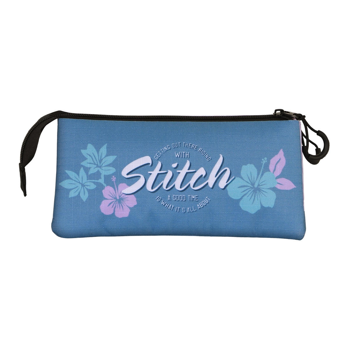 Estojo triplo Lilo e Stitch skate Disney Karactermania lilás Lilás-3