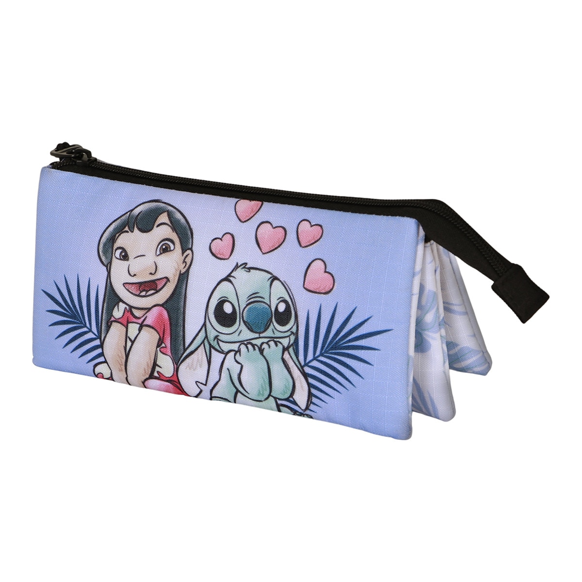 Estuche portatodo triple Lilo y Stitch couple Disney Karactermania lila Lila-1
