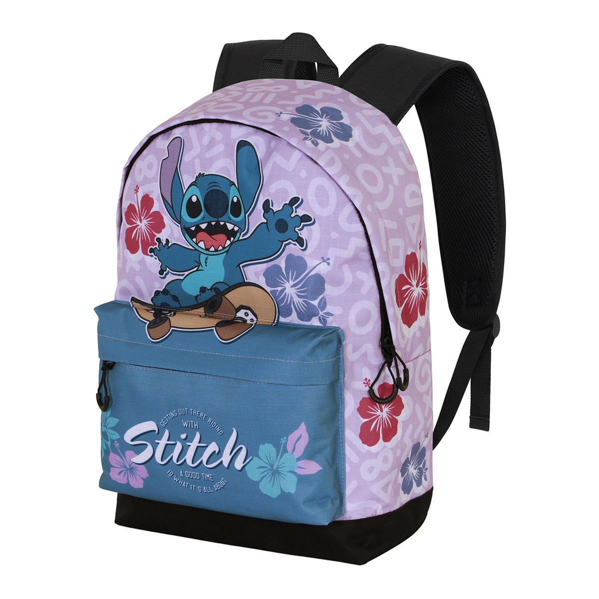 Mochila hs fan 2.2 Lilo y Stitch skate Disney Karactermania lila Lila-1