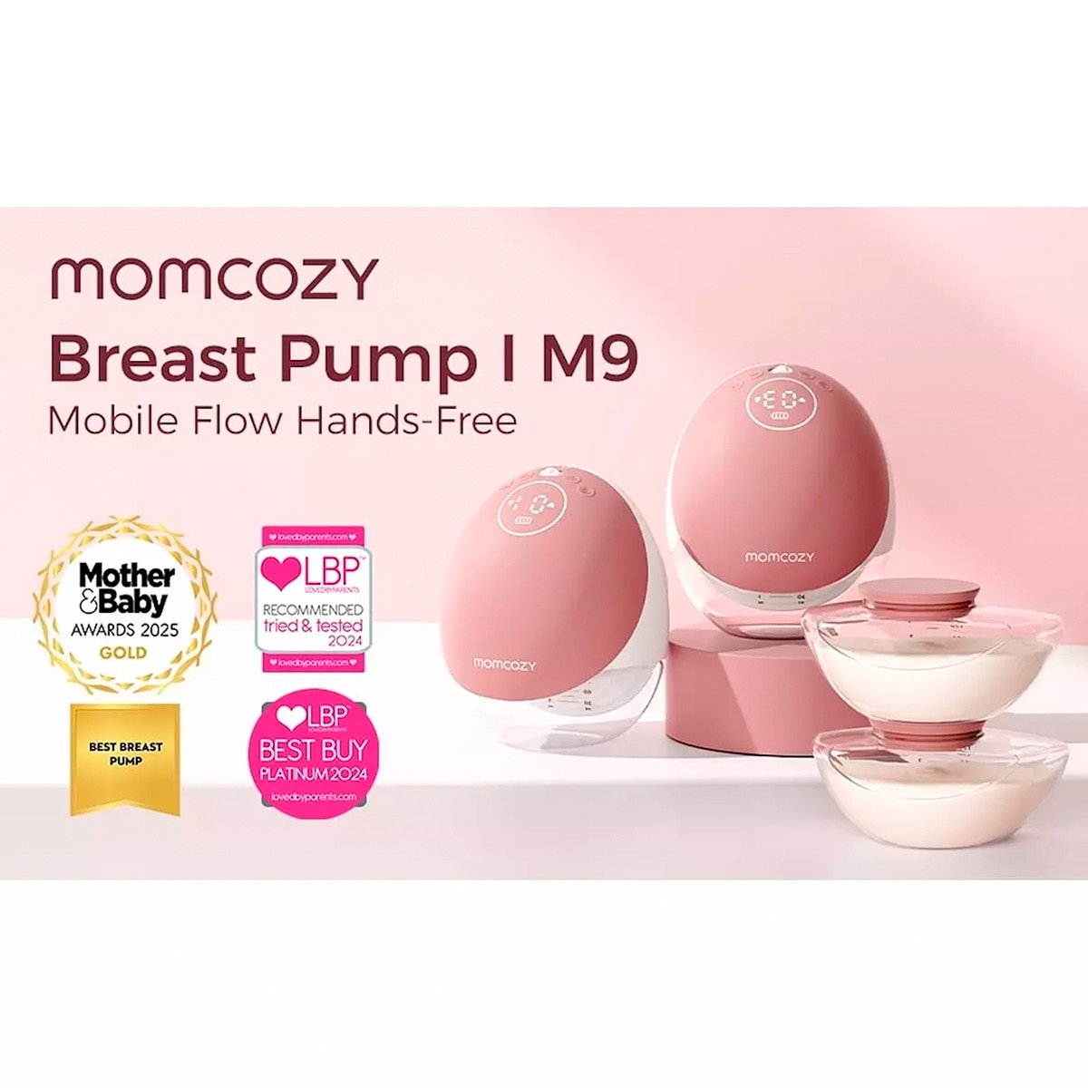 Sacaleches MOMCOZY M9 Doble control por APP Blanco-5