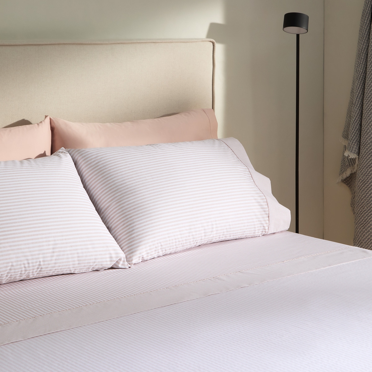 Conjunto de Lençóis de Algodão Martin Rosa-1