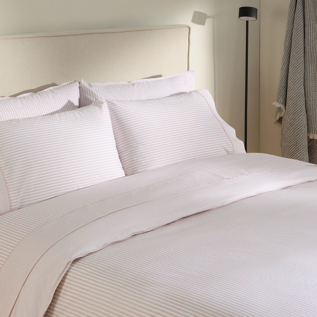 Conjunto de Lençóis de Algodão Martin Rosa-5