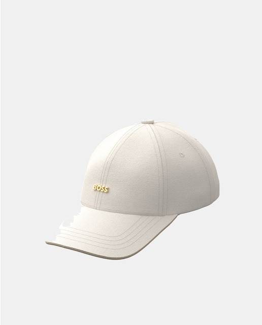 Imagem 0 de Boné de Basebol de 6 Painéis com Estampado de Monograma - Branco