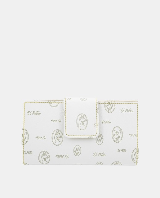 Imagem 0 de Carteira Grande Fabricada em Lona e Pele Bovina