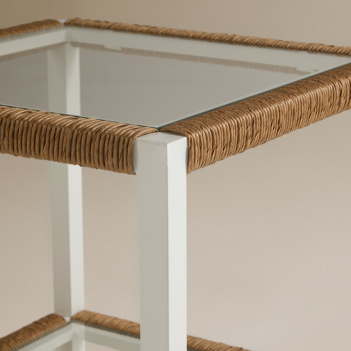 Mesa Auxiliar Creta Branco / Natural-4
