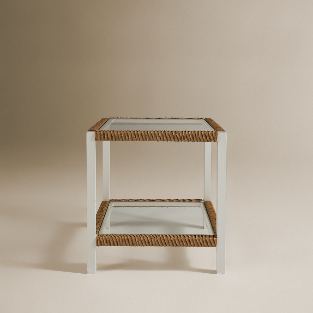 Mesa Auxiliar Creta Branco / Natural-3
